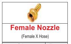 FEMALE NOZZLE (FEMALE X HOSE )