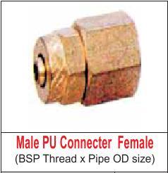 MALE PU CONNECTOR (FEMALE)