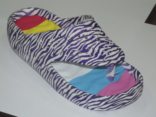 multi colour slippers