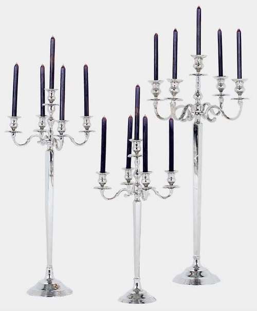 Silver Color Candle Stand