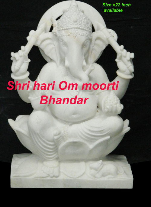 Eco-Friendly Lord Ganesh Marble Statue