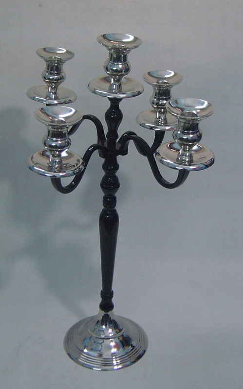 Gloss Black Candle Stand