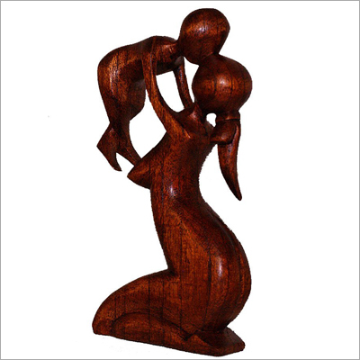 Emotional Bonding Wood Sculpture