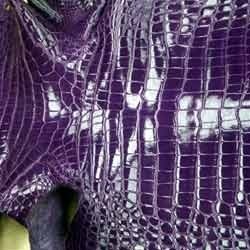 Crocodile Print Cow Finished Leather