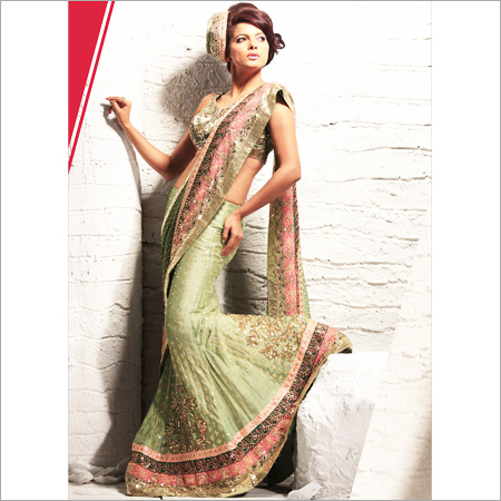 Sea Green Saree
