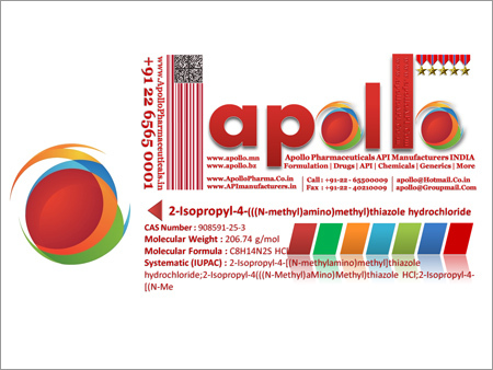 2 Isopropyl 4 (N Methyl)Amino) Methyl) Thiazole Hydrochloride