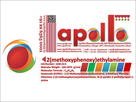 Api Apollo -2 Methoxyphenoxy Ethylamine