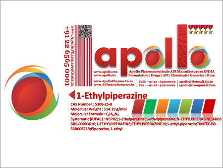 API Apollo - 1-Ethylpiperazine, CAS 5308-25-8 | Pharmaceutical Grade, >98% Purity, Long Shelf Life, Accurate Composition