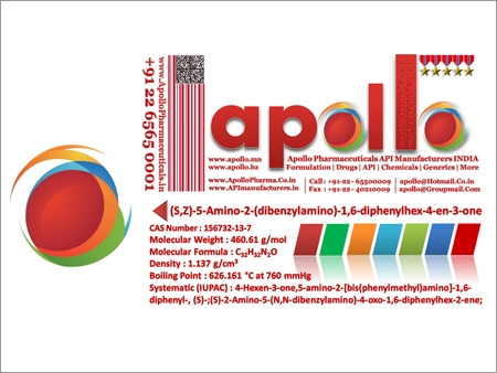 API Apollo - (S,Z)-5-Amino-2-(dibenzylamino)-1,6-diphenylhex-4-en-3-one