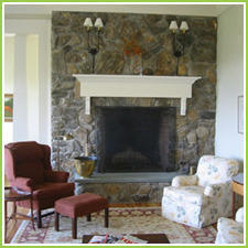 Natural Stone Fireplace