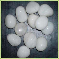 Natural Stone White Marble Pebbles
