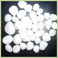 Multicolor White Rice Tumbled Limestone Pebbles