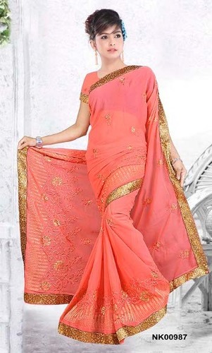 Embroidery fancy Saree