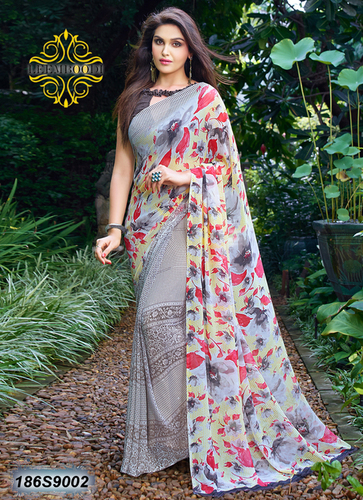 Regular Wear Printed Sarees