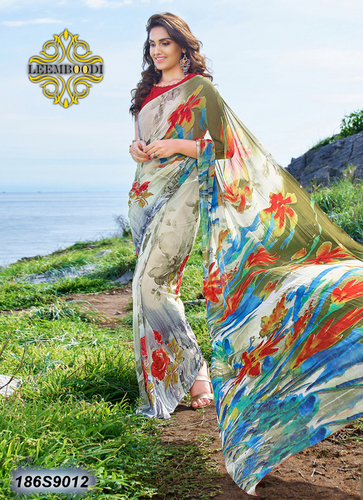 Magenta Multi Color Printed Saree - Silk, 5.5 Meters Length, 1.1 Meters Width | Vibrant Prints, Soft Fabric, Elegant Drape