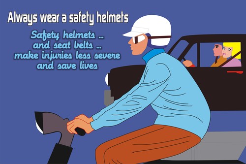 ALWAYS WEAR SAFETY HELMETS