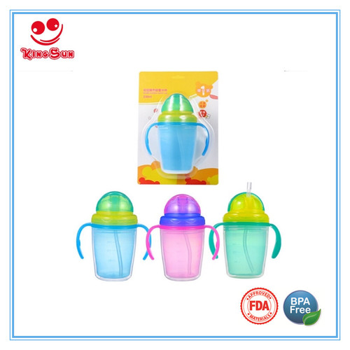 Exsiting Color Or Customized 8 Oz Wide Neck Leak Proof Baby Training Cup
