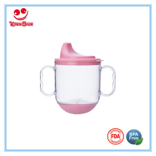 Transparent Or Customized 5Oz Best Infant Sippy Cup With Anti Crash Base