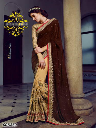 Exclusive Embroidery Printed Saree