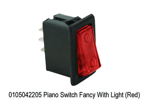 Piano Switch Fancy With Light (Red)