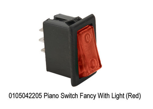 Piano Switch Fancy With Light (Red)