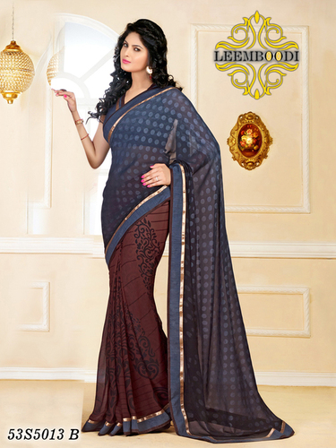 Fancy Sarees - Silk Blend, 5.5 Meters, Maroon | Elegant Design, Embroidery, Soft Texture, Comfortable Wear