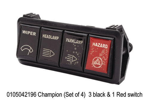Champion (Set of 4) 3 black & 1 Red switch