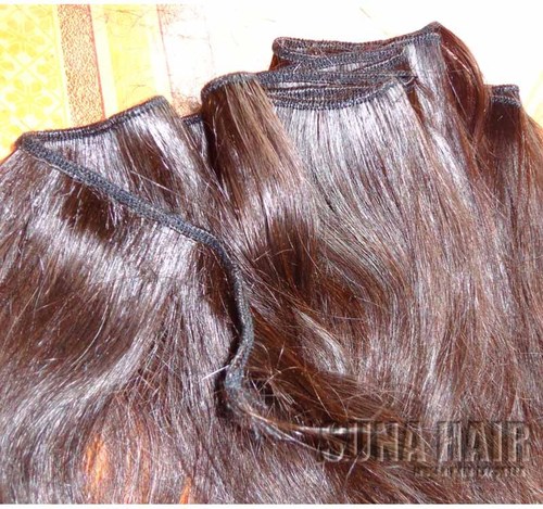 Virgin silky straight high quality natural hair extensions