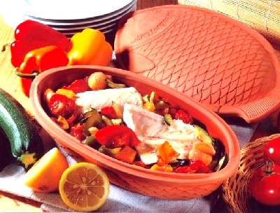 Clay fruits bowl