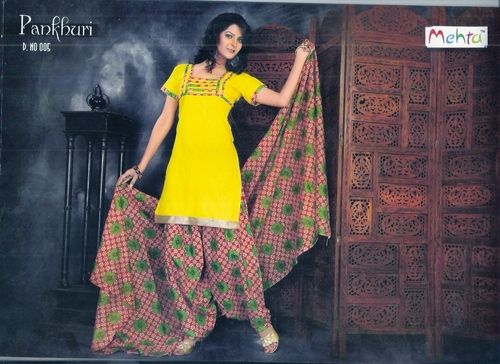 Cotton Printed Patiyala Suits