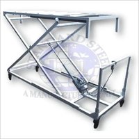 Mortuary Scissor Lift Trolley - Metals Type: Iron