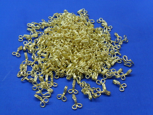 Brass White Dress Hooks 