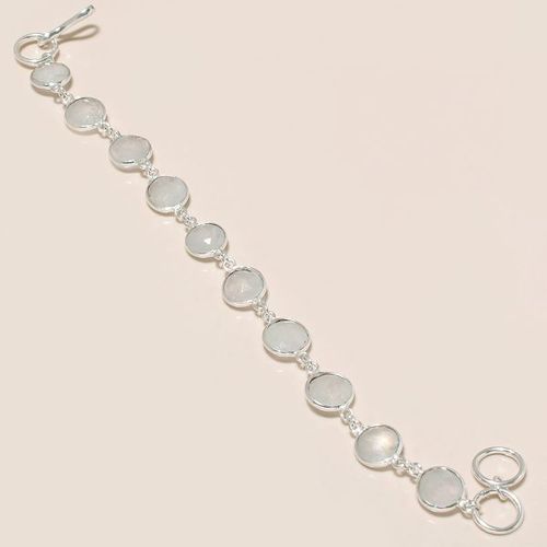 Necklaces Rainbow Moonstone Connectors Bracelet Silver Tone