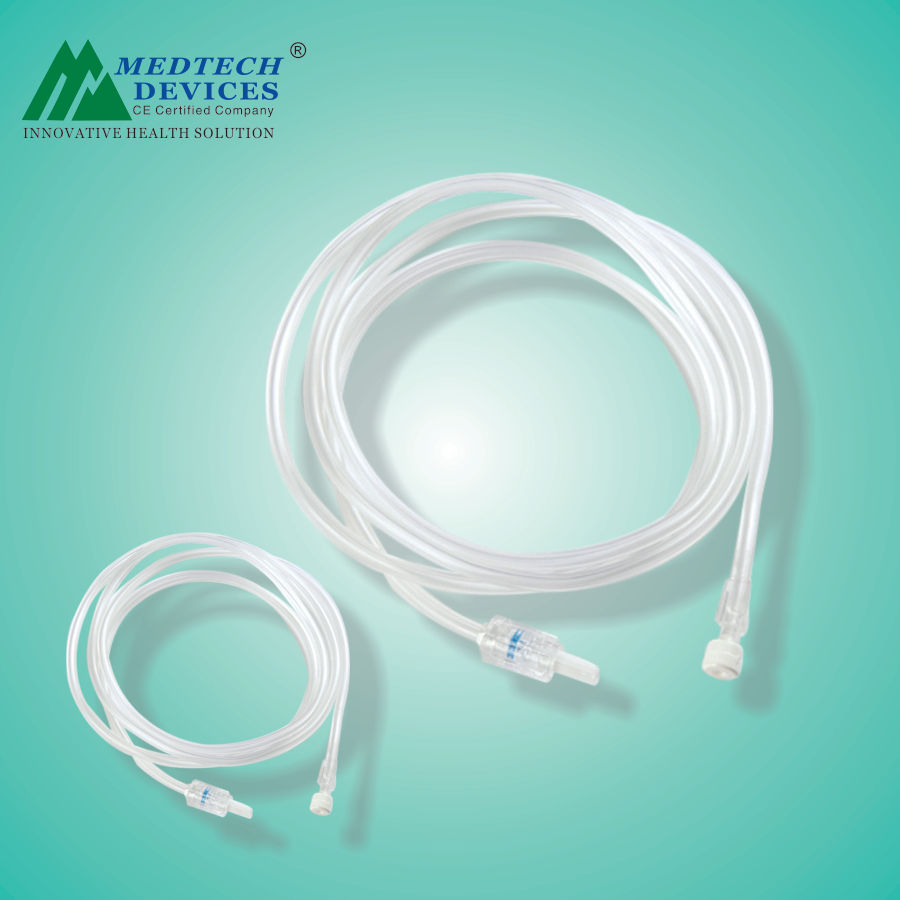 Pressure Monitoring Line - Superior PVC Tubing, 20 CM to 200 CM Customizable | Manual Operation, Dual Male and Female Luer Lock Connectors, Advanced Pressure Control Solution