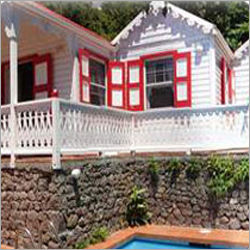 White And Red Prefabricated Terrace Room