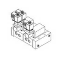 Gang Manifold Poppet Solenoid Pilot Operated Valve Power: Electrical