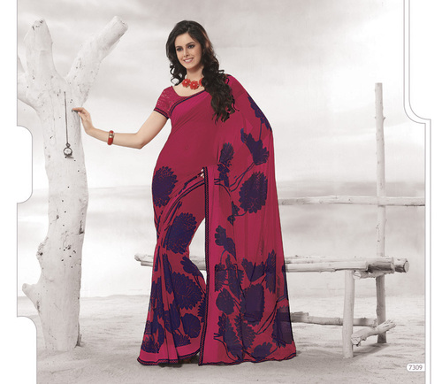 Designer Red Colour Sarees