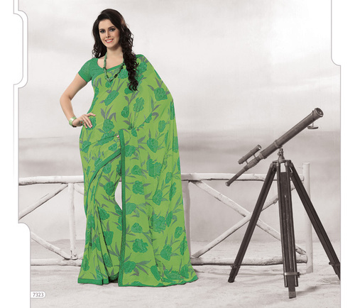 Designer Green Colour Sarees