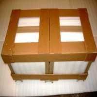 Angle Board Pallet - Paper Material, 1-3 Millimeter Thickness, Camel Color | Lightweight, Excellent Strength, Water Resistant, High Durability