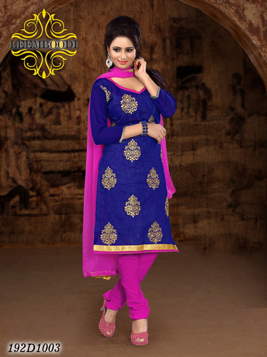 Ladies Designer Dress - Silk, 44 Inches, Blue | Elegant Design, Comfortable Fit, Embroidery, Stylish Look