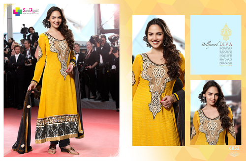 Embroidery Neck Designer Suit