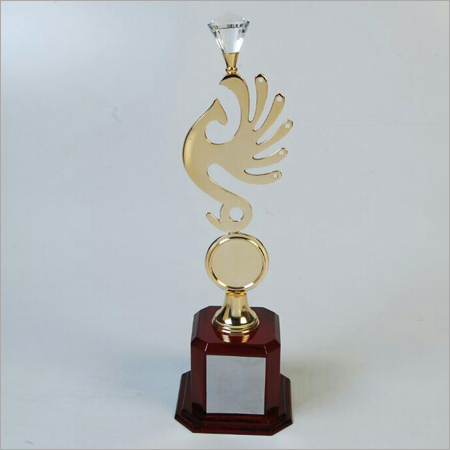 Brass Crystal Trophy