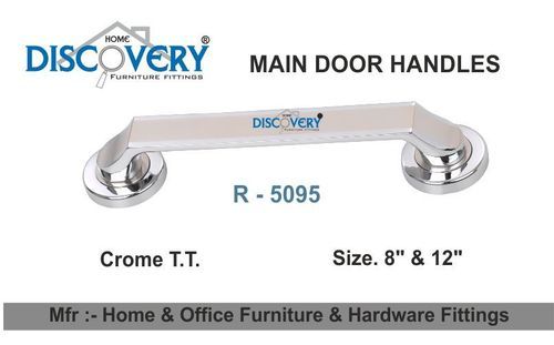 Architectural Door Handle - Stainless Steel, 8-12 Inch Size | Silver Finish, Durable Design and Elegant Look