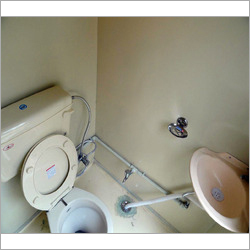 EWC Toilet with Flush and Washbasin