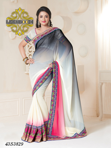 Black Designer Saree
