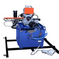 Semi Auto Pipe Notching Machine - Color: Blue