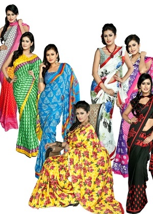 Printed saree