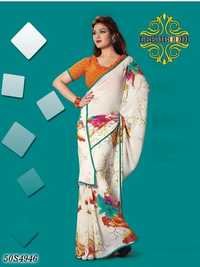 Printed Polyester Sarees