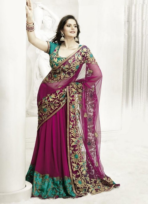 Heavy embroidered sarees