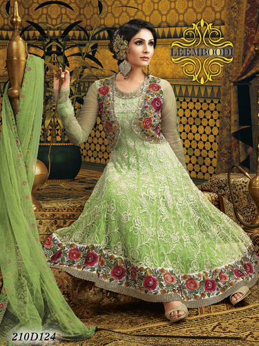 Embroidered Georgette Anarkali Suit